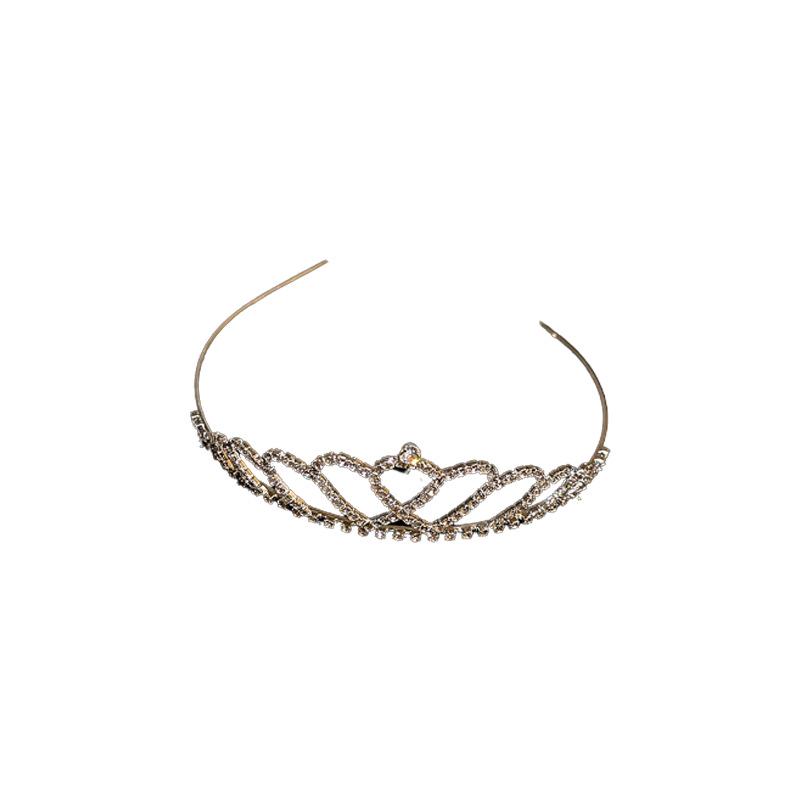 Pearl Diamond Heart Crown Headband: Exquisite Fashion Headdress for Brides