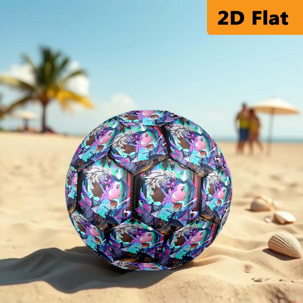 Vibrant Cyberpunk Warrior Football Suitable for Both Training and Competition Very Elastic