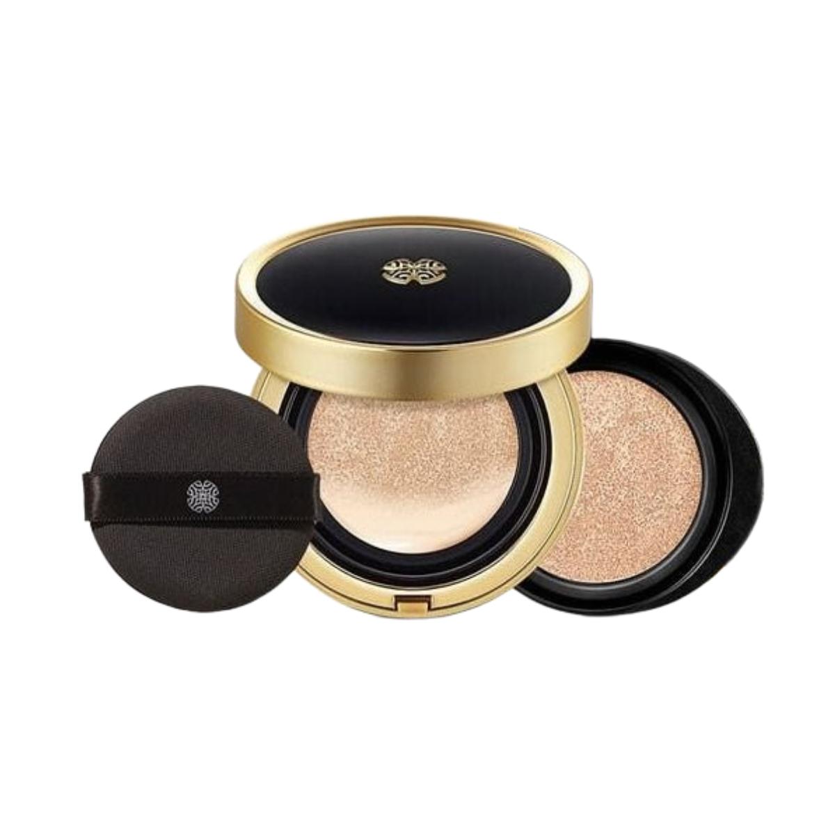 O HUI Ultimate Cover Cushion Moisture 02 Honey Beige SPF 50+ PA+++ (15g + 15g Refill)