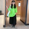 Girls Spring Loose Short Sleeve T Shirt Comfortable Cotton Top for Big Kids