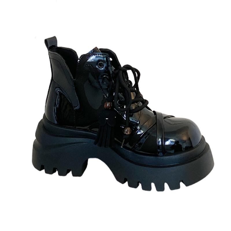 Ankle Boots for Women Flats Platform Lace Up Casual Shoes Fashion Woman Sport Boots 2025 Winter Chelsea Botas Mujer De Zapatos