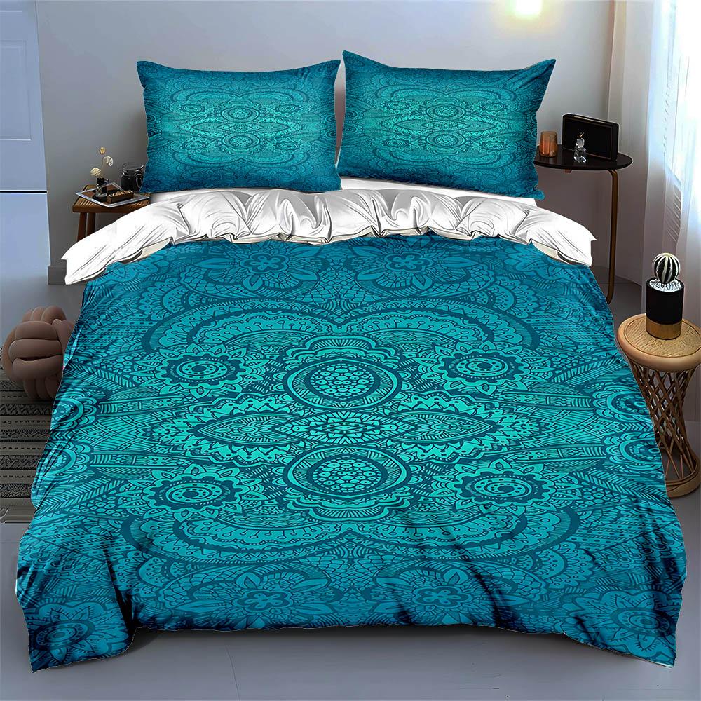 Ornate, Floral, Geometric. Bedding Duvet Cover Sets Duvet Covers Pillowcases Gifts (1 * Duvet Cover 2 * Pillowcases, Without Duvet Insert)