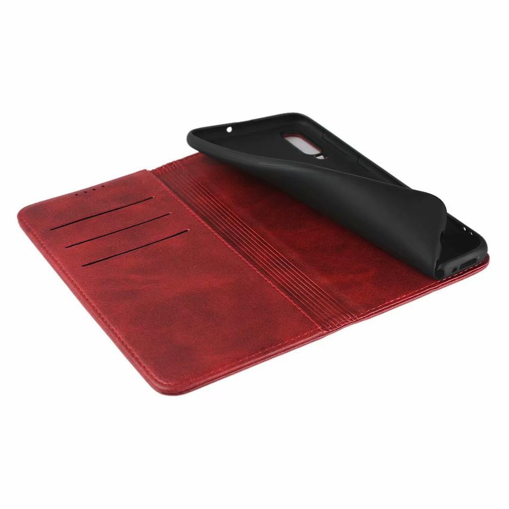 Suitable for Samsung Note20 Mobile Phone Leather Case A41 Calf Pattern Strong Magnetic Attraction Card Wallet Protective Case A91 Case