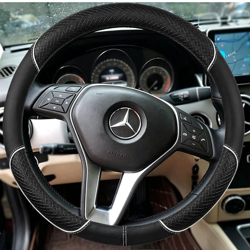 Braid Car Steering Wheel Cover for Mercedes Benz CLS550 CLA250 E250 E350 E400 E550 GLA250 GLK250 GLK350 C250 C300 C350 B250e