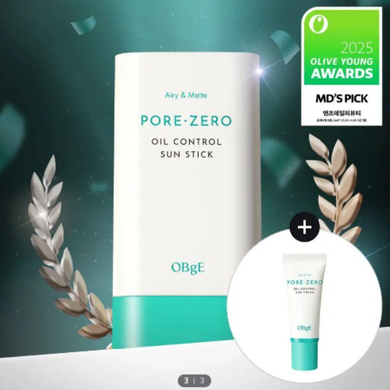 OBgE Pore Zero Oil Control Sun Stick 18g Awards Limited Set + Sunscreen 20ml