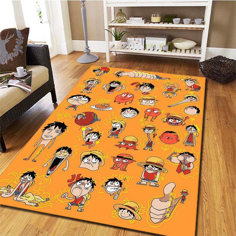 Monkey D Luffy Carpet Rug For Living Room Bedroom Home Sofa Decoration,kids Play Nonslip Floor Mat