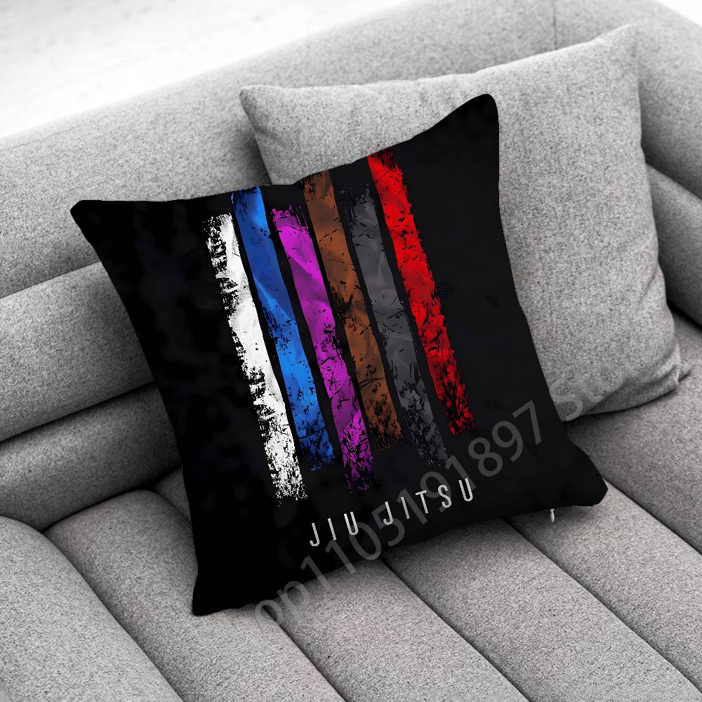 Brazilian Jiu Jitsu BJJ Throw Pillow Case For 50x50cm 40x40cm 55x55cm 45x45cm 30x30cm Square Bedroom Pillowcase Cover