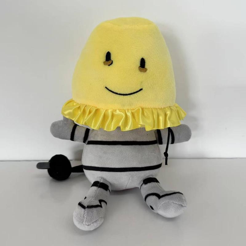 

New Regretevator Lampert Plush Toy Soft Stuffed Game Character Doll Tough Guys Wear Pink Figure Pillow Fans Gift for Kids birthday Home Decoration 25cm жовтий