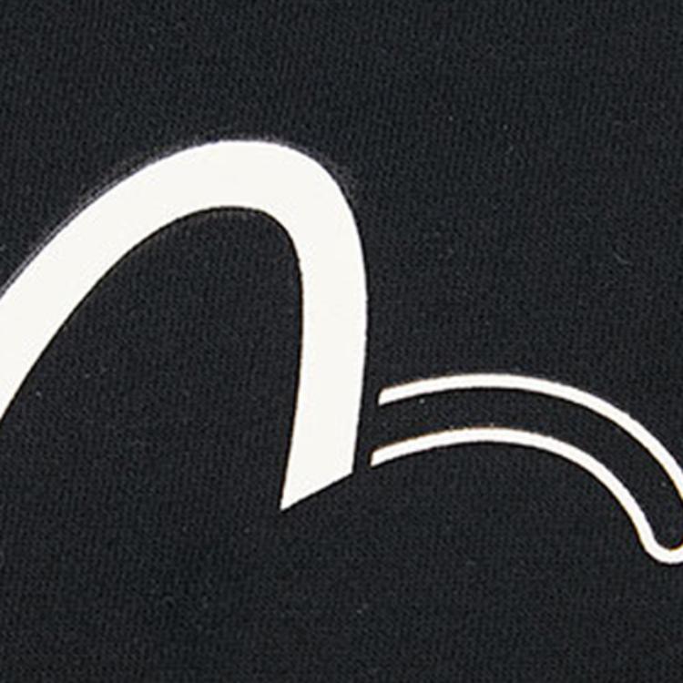 Evisu SS20 Seagull And Logo Print Sweatshirt Men Sweatshirt Black 2ESGNM0SW374XX