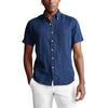 Polo Ralph Lauren Couleur Unie Poney Brodé Simple Boutonnage Ample Manches Courtes Chemise Homme chemises Bleu Foncé MNPOWOV1N820042-410