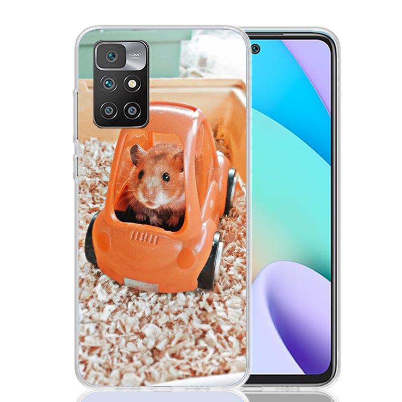 Cute Lovely Pet Hamster Case Phone Cover for Xiaomi Redmi 13 13C 14C 12 12C 10 10C 10A 9 9C 9A 9T 8 8A 7 7A 6 Pro 6A K70 K60 K40