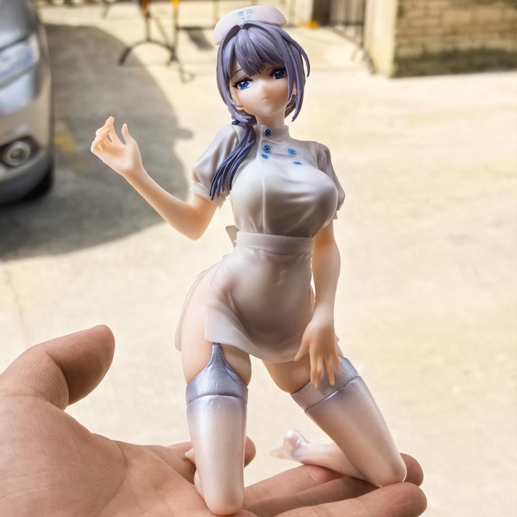 Available Now 17cm Saotome Shino Nurse 1/7 Japanese Animation Girl POLYVINYL CHLORIDE Action Figure Plaything Shino Saotome Statue Adult Collector