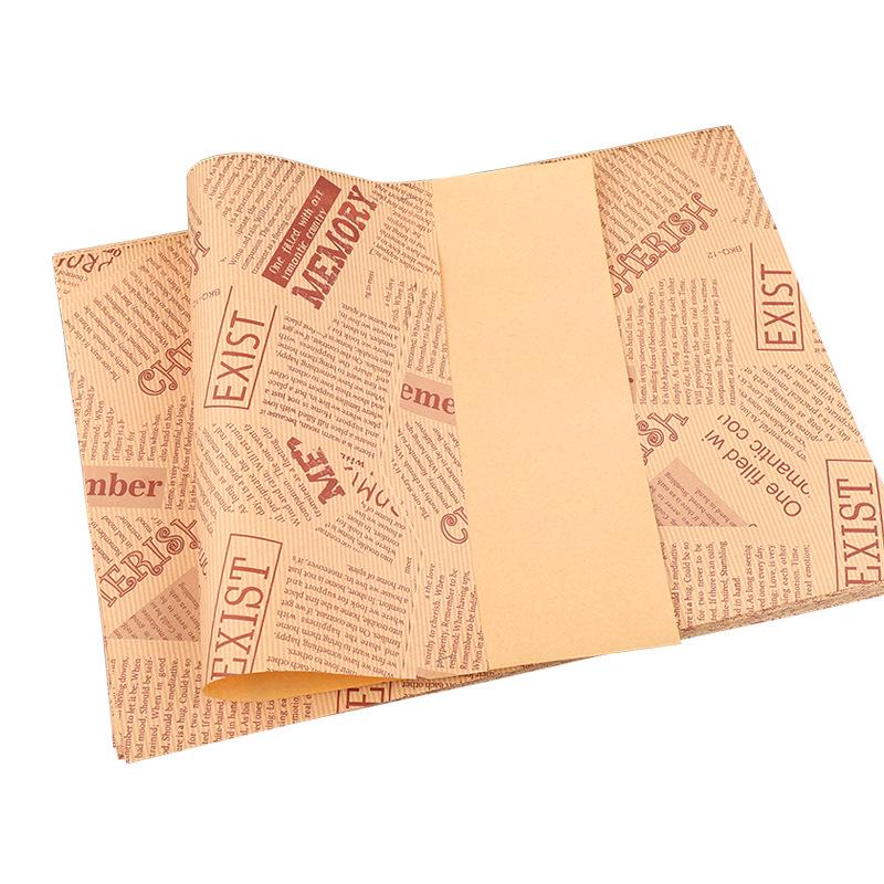 Oil-Absorbing Food-Grade Cooking Paper: Tray Liners for Frying, Grilling, Baking, Roast Duck, and Sandwich Wrapping.
