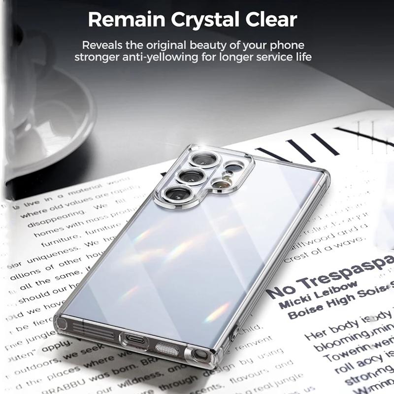 S24 Ultra Plus Hülle, Textur, transparent, weiche TPU-Rückseite für Samsung Galaxy S24 Ultra Plus, S 24 S24Plus S24Ultra, klare Silikon-Handyhüllen