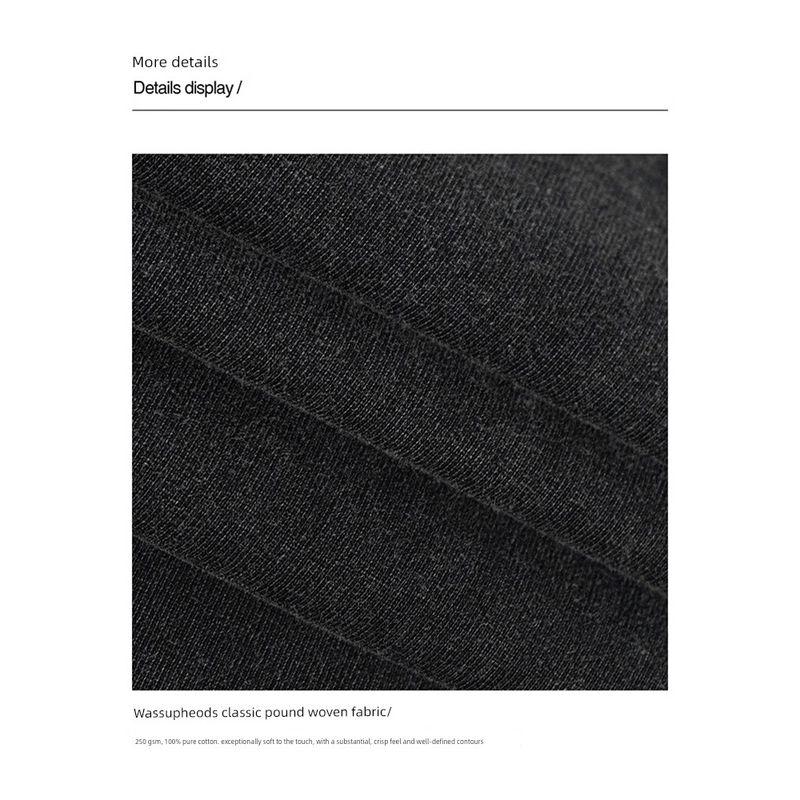 Wassup Heods Trendy Brand Large W Letter Casual Short-Sleeve T-Shirt for Men and Women, Summer American Street Style Versatile Couple Outfit