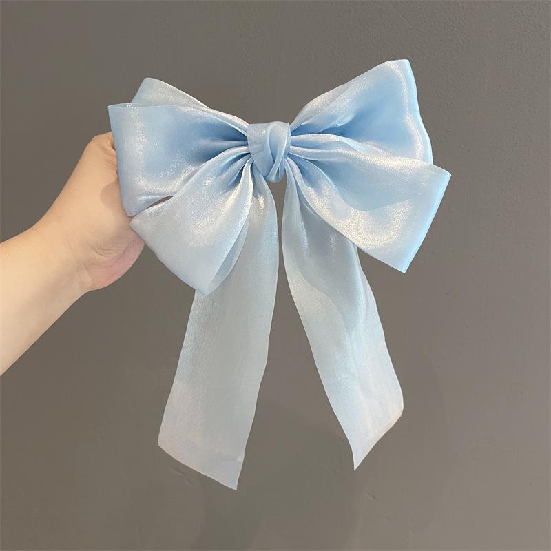 

1Pcs Fashion Mesh Streamer Bow Hair Clip For Women Hair Accessories