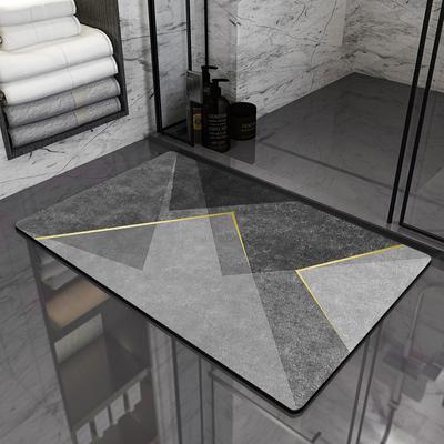 Bathroom Floor Mat Bathroom Absorbent Diatom Mud Soft Mat Quick Drying Foot Mat Toilet Door Non-slip Carpet Toilet Mat