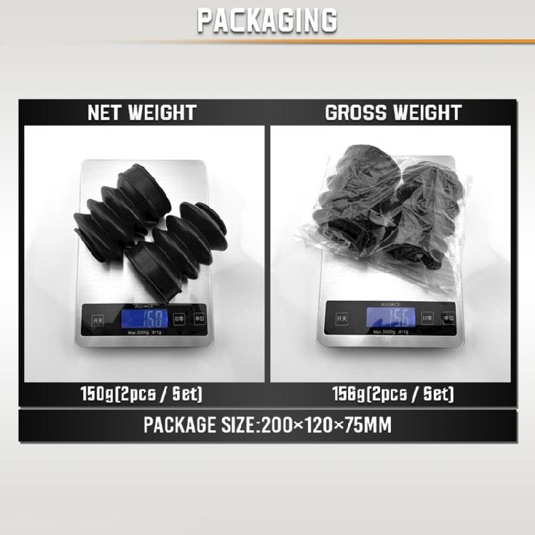 Motorcycle Dustproof Sleeve Protector Damping Rubber 2Pcs Front Fork Dust Cover