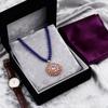 Elegant Purple Sweater Chain: Luxurious Long Necklace Accessory