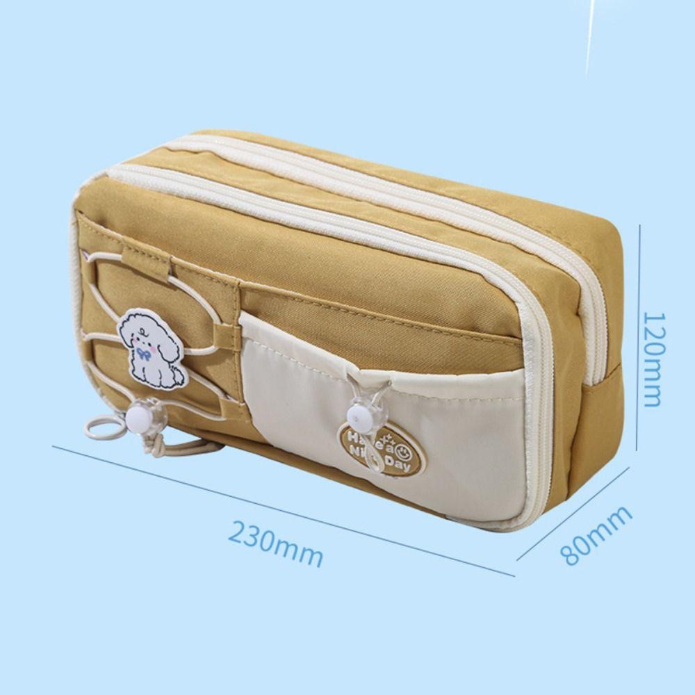 Large Capacity Pencil Case Dirt-proof Stationery Storage Bag Cartoon Pen Box  School Office