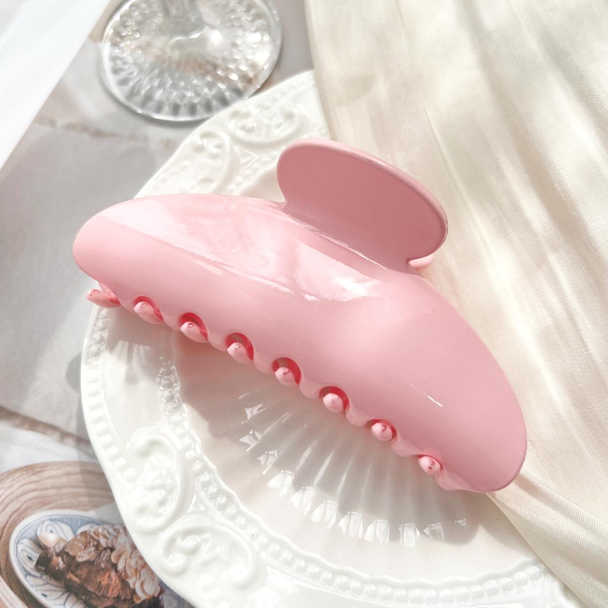 

Большой французский однотонный полукруг сладкий 4.1 в волосах коготь для женщин, элегантный головной убор акула клип заколка аксессуары для волос