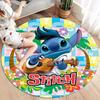 1pc Lilo and Stitch Pattern Round Area Rug , Bedroom Living Room Floor Mat , Playroom Bedroom Living Room Indoor Decor Rug , Aesthetic Room