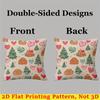 Christmas Gingerbread Pattern square Jacquard Pillow Cover for Sofa Office Waist Cushion Cover Home Decorative Pillowcase