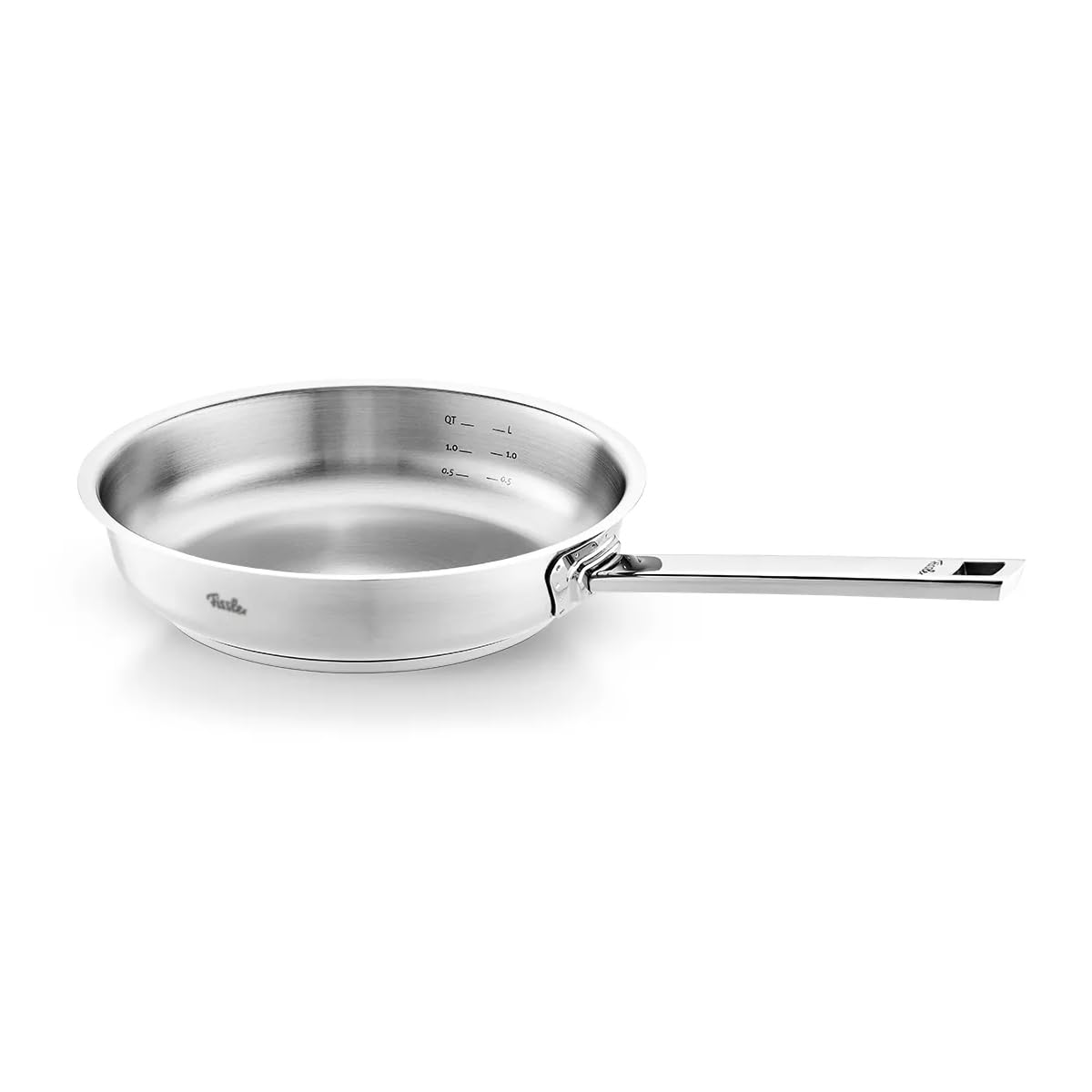 

Fissler Frying Pan 24cm Original Prophy Collection Novogrill Gas Compatible Oven Safe All Stainless Steel Made in Germany Japanese Silver Fire/IH