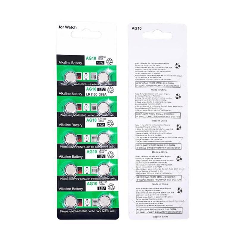 20/10Pack AG10 LR1130 LR54 1.5V Alkaline Button Cell Batteries1.5V Battery for Watches,Calculators,Toy Small Electronics