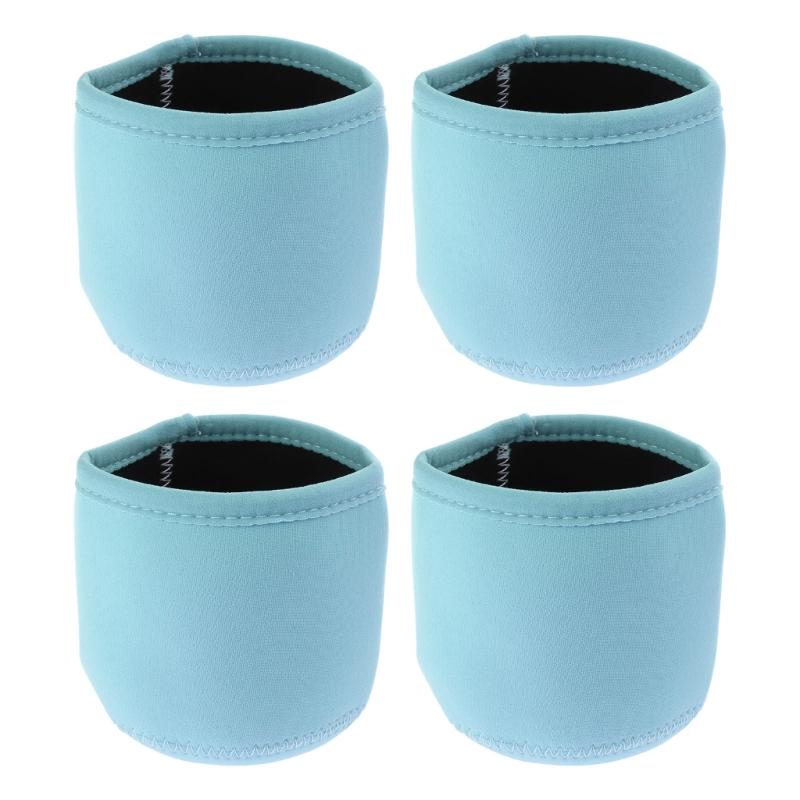4pcs Colorful Cup Sleeves Insulated Cup Cover Ice Cream Jar Neoprene Sleeve Temperature Resistants Cup Cover Sleeves