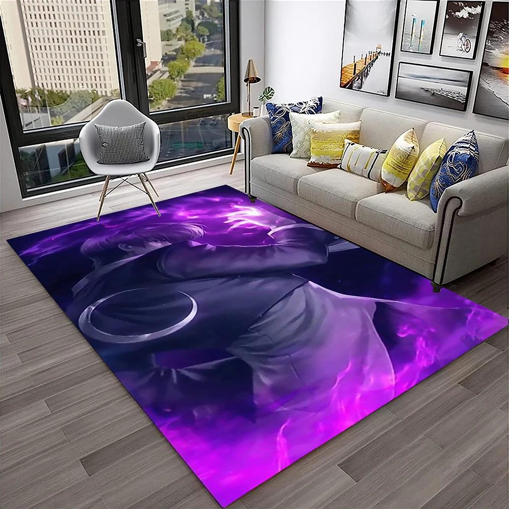 3D Retro Game King of Fighters Gamer Carpet Rug for Home Living Room Bedroom Sofa Doormat Decor,kids Area Rug Non-slip Floor Mat