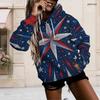 Ladies Plus Size White Drawstring Hooded Sweatshirt Long Sleeve Loose Soft Casual Daily Street Top