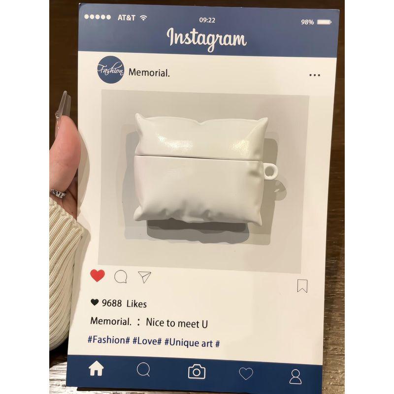 

Airpods4 Generation Bluetooth Earphone Sleeves Airpodspro2 Generation Wireless Bluetooth Headset Case Airpods3 Generation Protective Case Soft Case Apple Airpods Pro 2 White pillow (single shell)