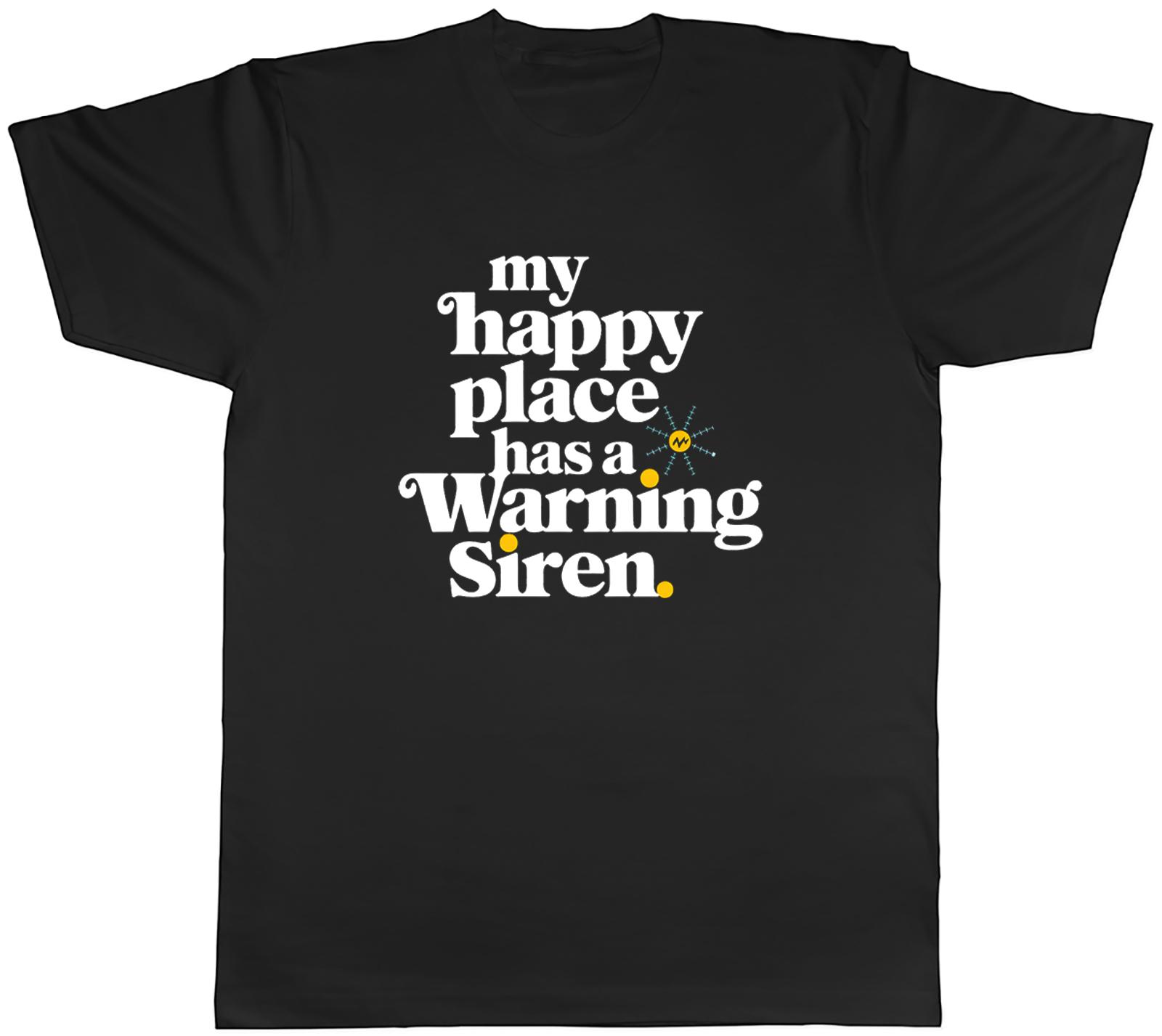 STORM CHASER MY HAPPY PLACE HAS A WARNING SIGN UnisexS TSHIRT TEE GIFT TOP S