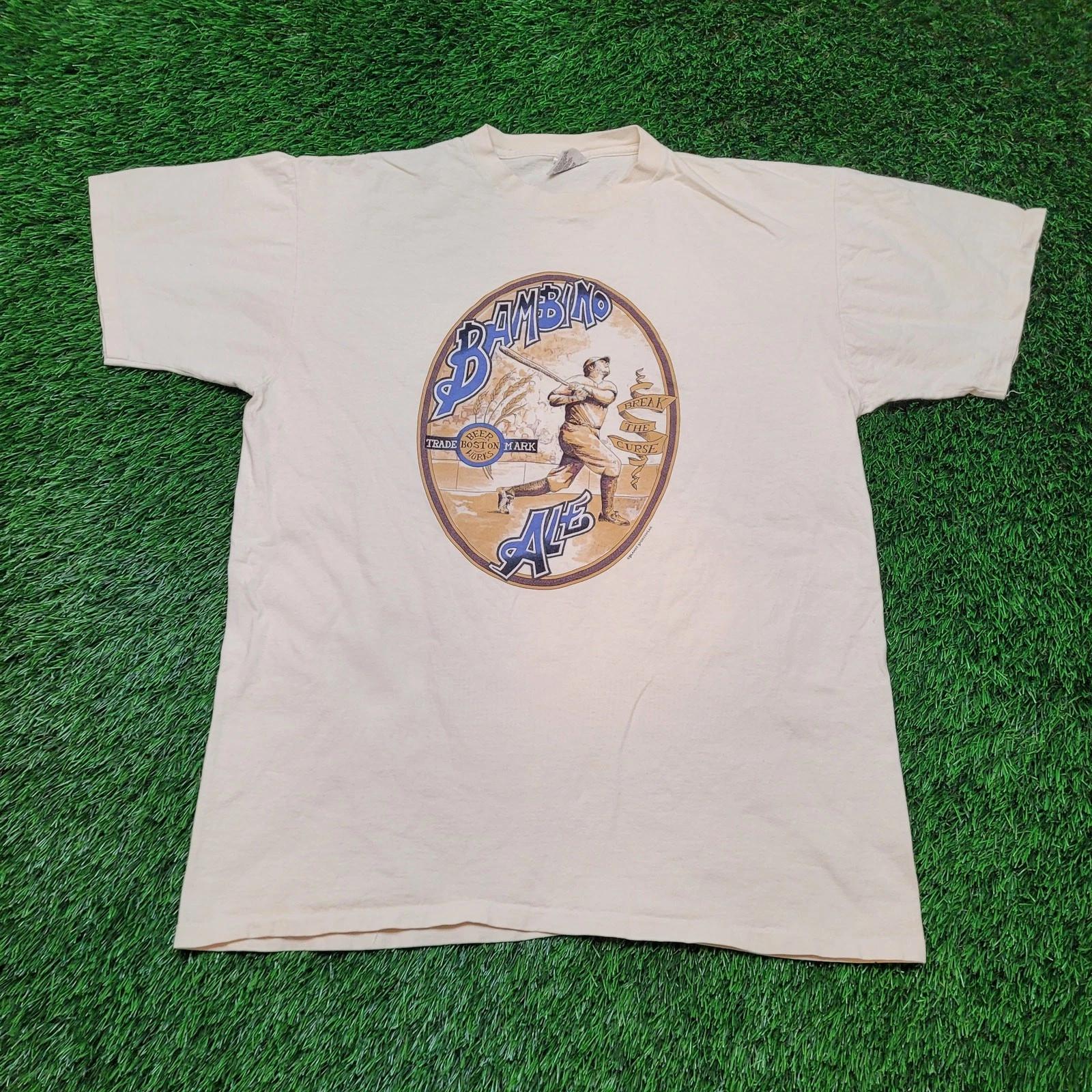 

Vintage 90s Babe Ruth Bambino Ale T-Shirt Mens LargeSingle Stitch L