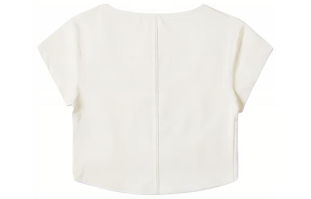 Converse Top 'Egret' Regular T Shirt Women's White 10026506-A02