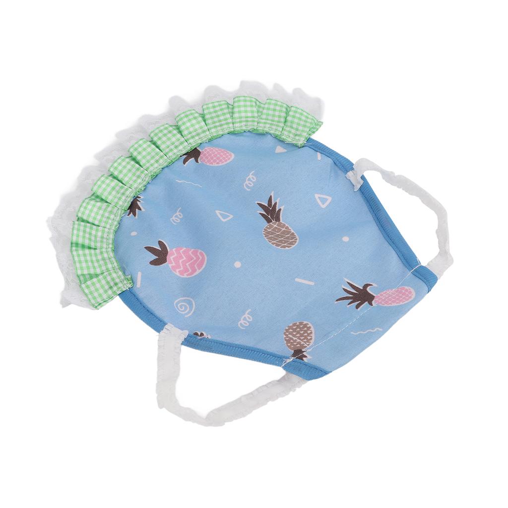 Hen Saddle Cute Protective Colorful Pet Chicken Apron with Elastic Straps for PoultryBlue Pineapple