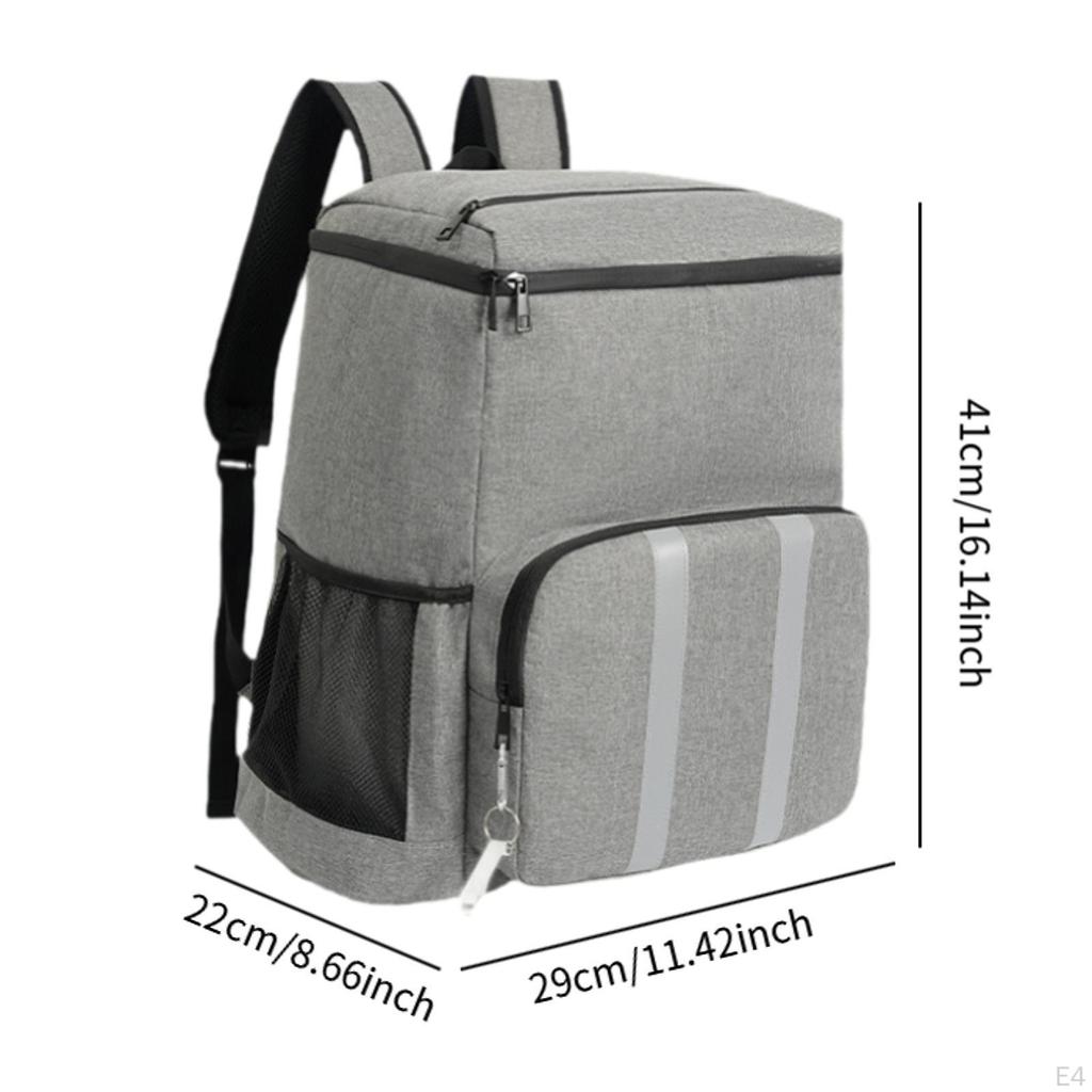 Food Carrier Backpack with Insulation, Portable Picnic Container for Hiking and Travel