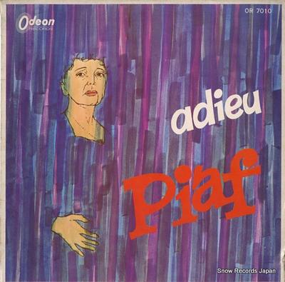 LP Record EDITH PIAF  Adieu OR7010 Odeon Japan World Music Used