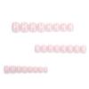 24pcs nude nail art fake nail white small love wearable nails nails nails