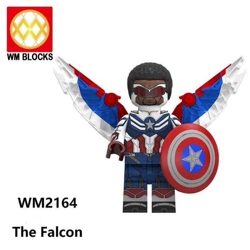 Winter Soldier Falcon Minifigures Karl Baron Zemo Building Blocks Kids Toys WM6117