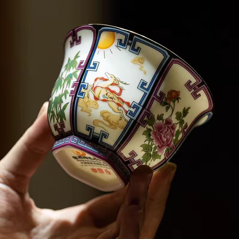 White Porcelain Cover Bowl Teacup, Single Suet Jade Porcelain Teapot, Not Hot, Sancai Tea Bowl, Brewing Teapot, Kung Fu Tea Set