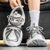 Fashion 2025 Autumn New Mesh Breathanle Low Top Thick Sole Casual Men's Shoes Fashion Versatile Comfortable Niche Design Chunky sneakers