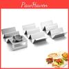 Functional And Chic Stainless Steel Taco Holder With Multiple Compartments For Convenience Ultimate