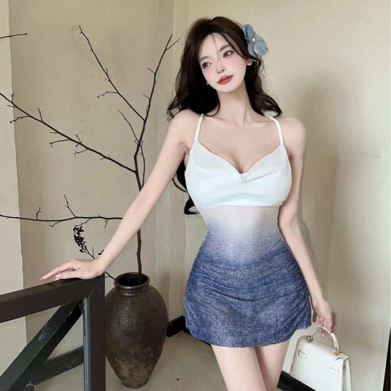 Women's Strapless Sexy Gradient Dress - 2026 New Short Tight Hip Wrap Skirt