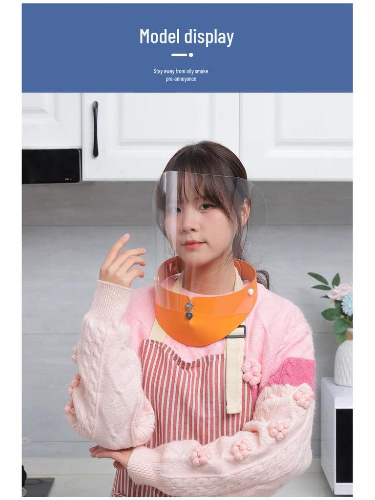 Anti-Oil Splash Cooking Face Shield & Protective Cover for Women