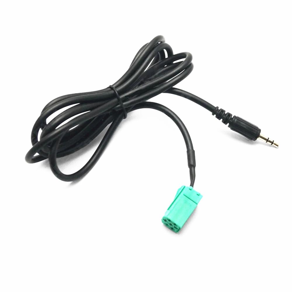 AUX Input 3.5mm Jack Cable Adapter For Renault Clio Megane Laguna