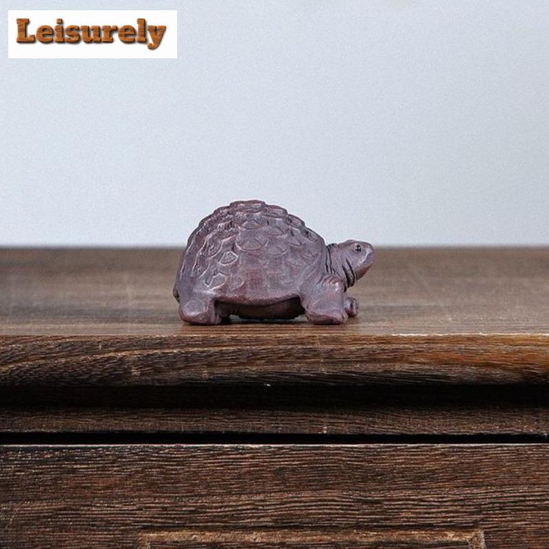 Yixing Lila Ton Reichtum Schildkröte Te Haustier Antike Teespielzeug Teefigur Spielzeug Teestatue Ornamente Kann für Tee aufgezogen werden