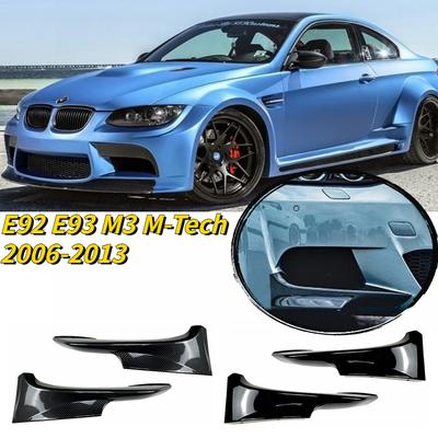 For BMW 3 Series E92 E93 M3 M-Tech Front Bumper Splitters Lip Spoiler 2006-2009 2010-2013 Splitter Exterior Tuning Gloss
