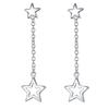 New 925 Sterling Silver Earrings Stars for Women Exquisite Student Girlfriend Jewelry Accessories Wedding Fashion Gift